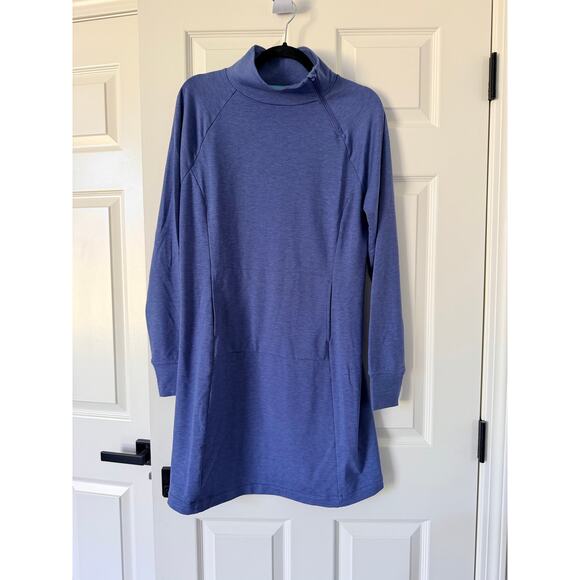 Title Nine Guthrie French Terry Mockneck Sweatshirt Dress L - Picture 3 of 7